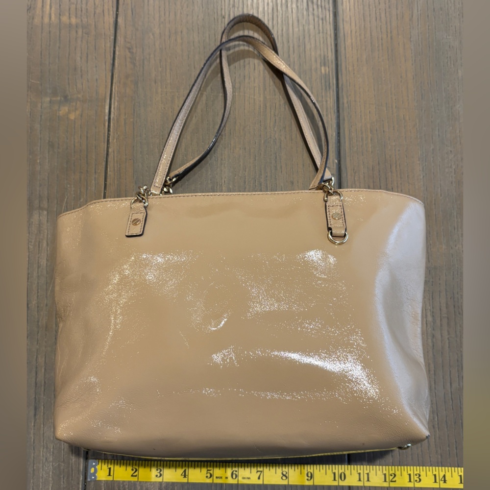 Michael Kors Shiny Tan Shoulder Bag